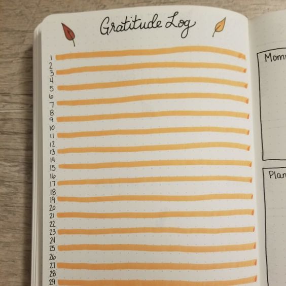 gratitude log